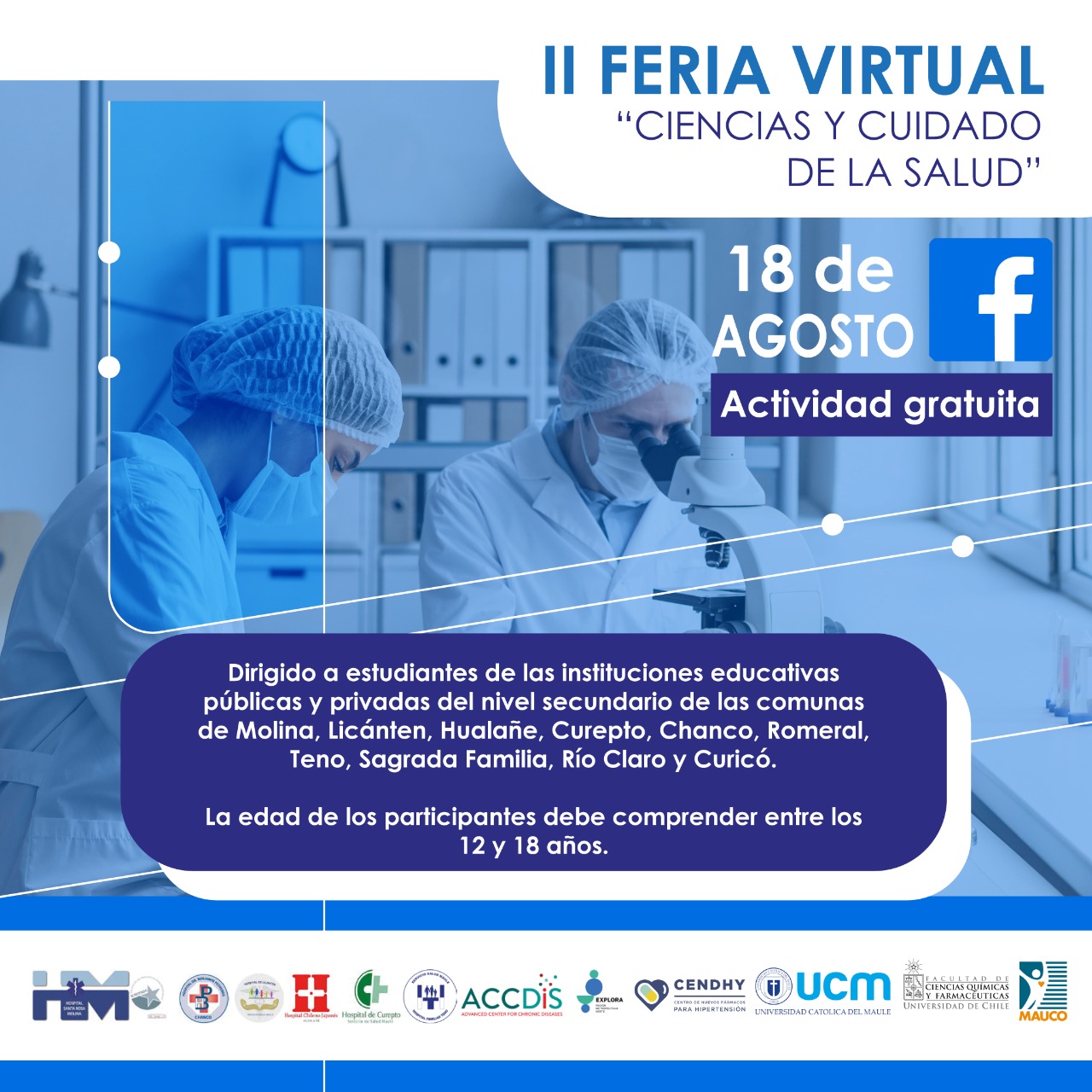 ACCDIS junto al Hospital de Molina invitan a la comunidad educativa a participar en la II Feria científica: Ciencia y…