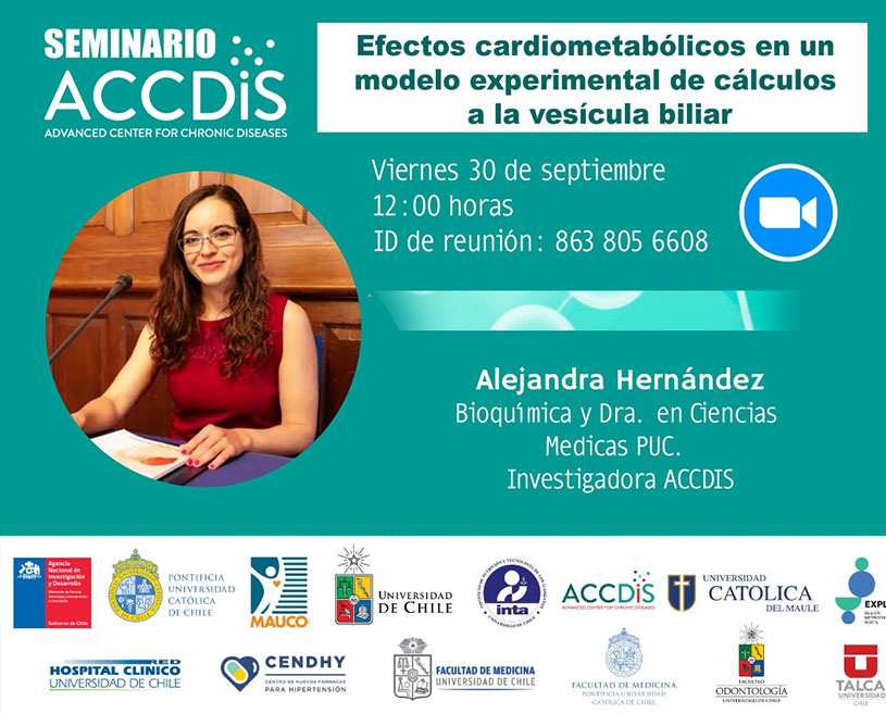 Seminario ACCDIS: “Efectos cardiometabólicos en un modelo experimental de cálculos a la vesícula biliar” - Prevención…
