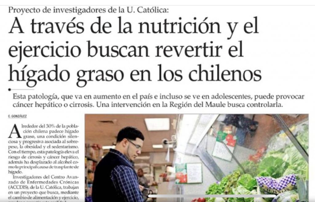 A través de la nutrición y el ejercicio buscan revertir el hígado graso en los chilenos - Salud pública