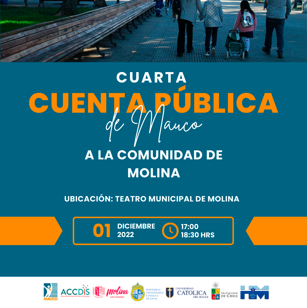 Cuarta Cuenta Pública de MAUCO a la Comunidad de Molina - Salud pública