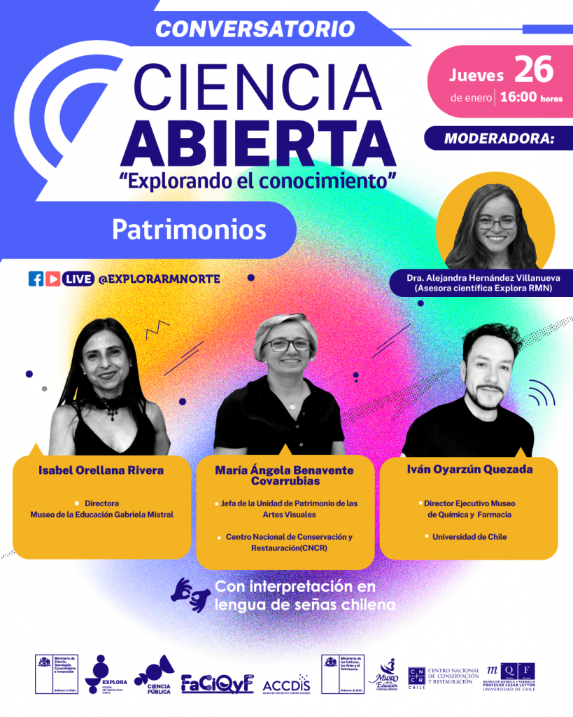 Primer conversatorio de Ciencia Abierta del año – “Patrimonios” - Ciencia en Chile