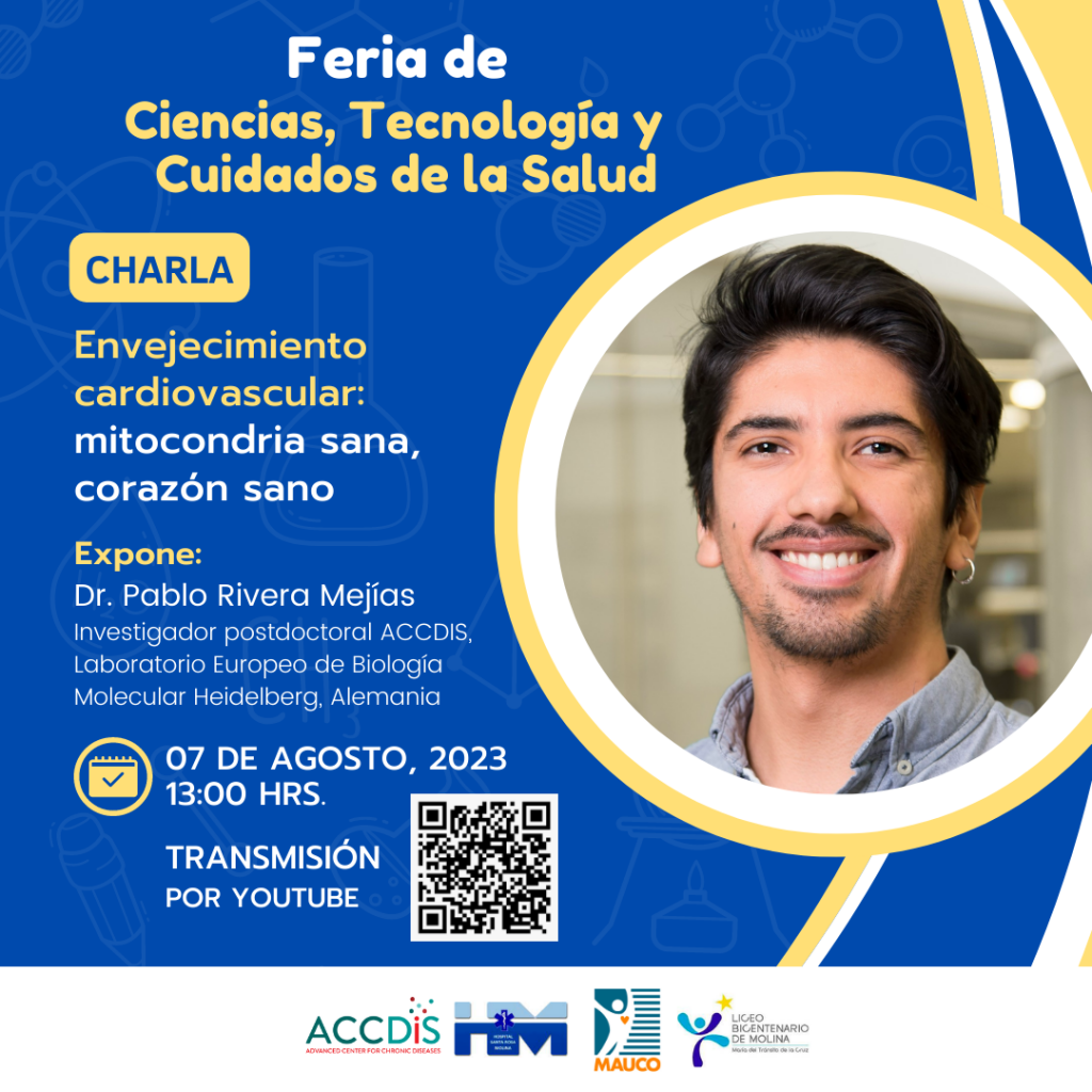 Charla: Envejecimiento cardiovascular: mitocondria sana, corazón sano - Biología molecular