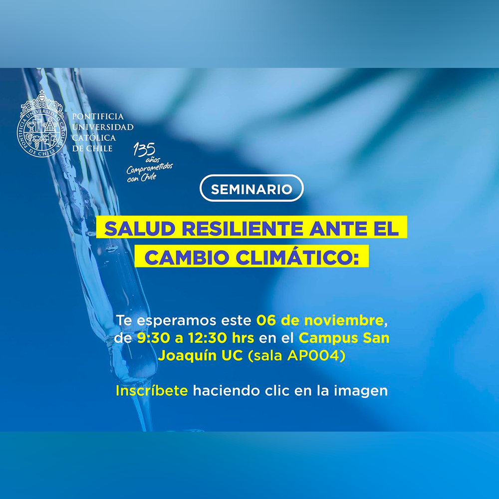 Seminario: Salud resiliente ante el cambio climático - Salud pública