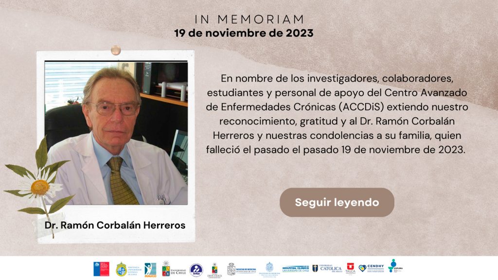 IN MEMORIAM – DR. RAMÓN CORBALÁN HERREROS - Investigación clínica