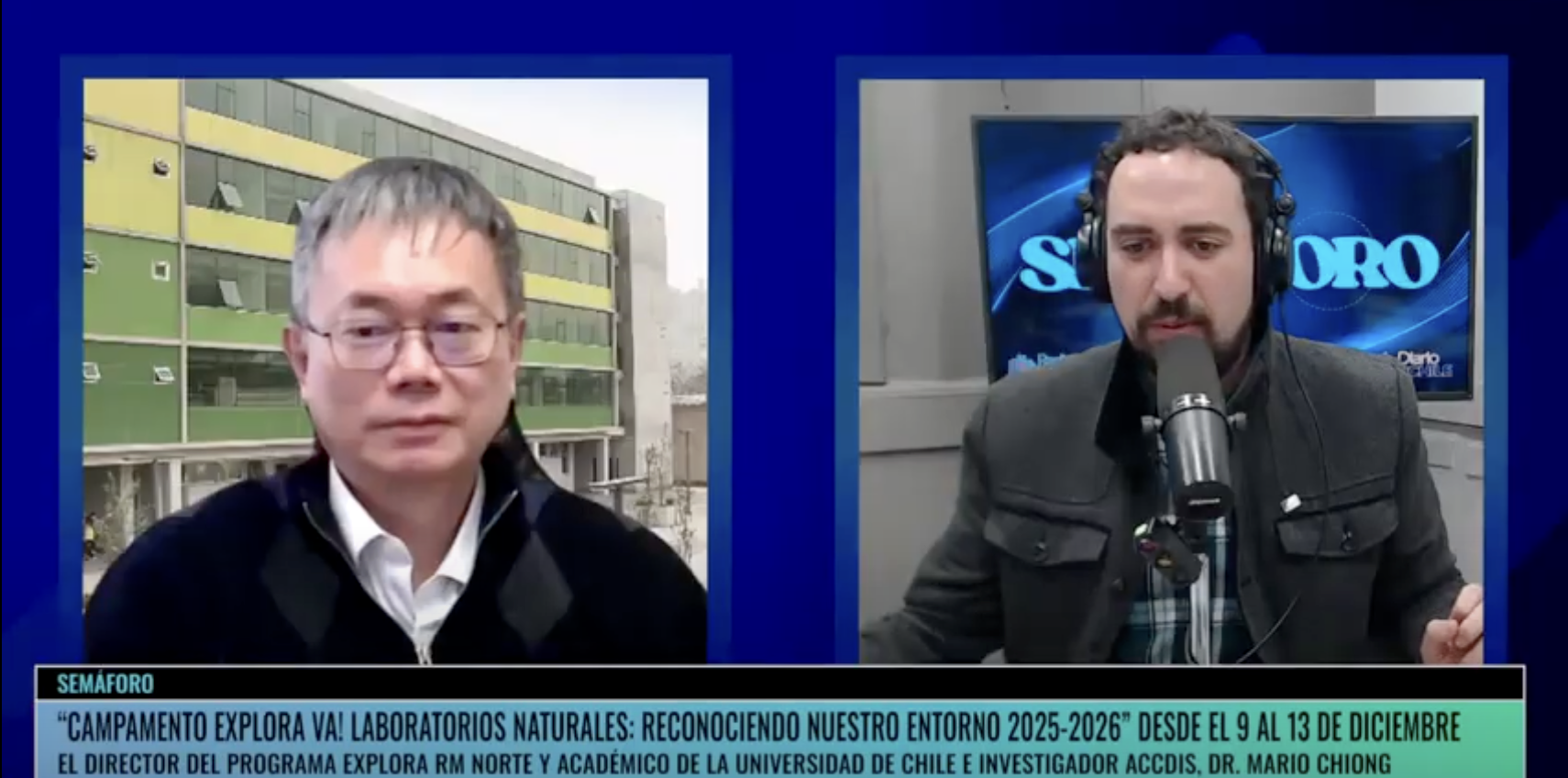 Mario Chiong en Radio UChile – Campamento Explora VA! - Prevención del cáncer