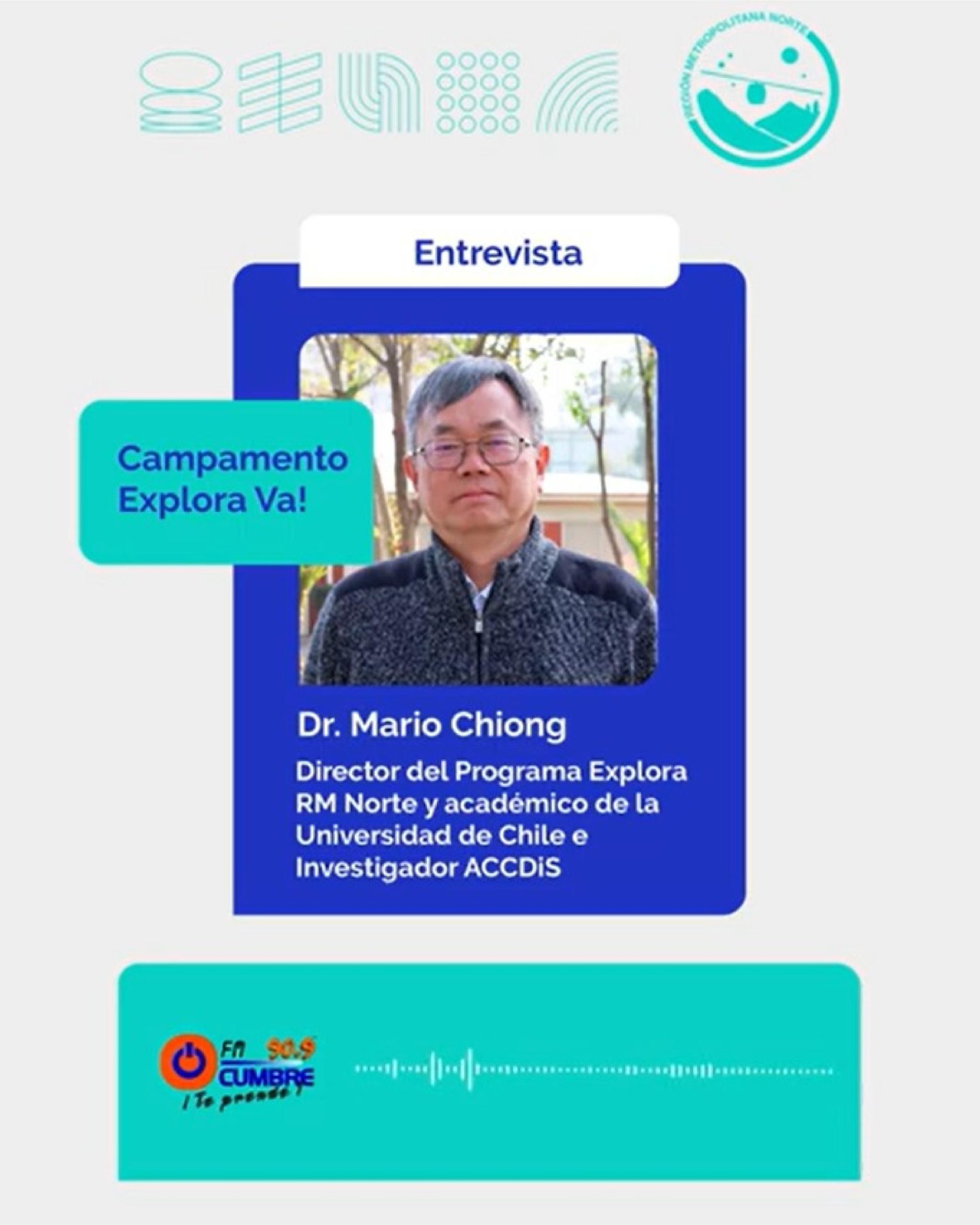 Entrevista Radio Cumbre – Dr. Mario Chiong – Campamento Explora VA! - Prevención del cáncer