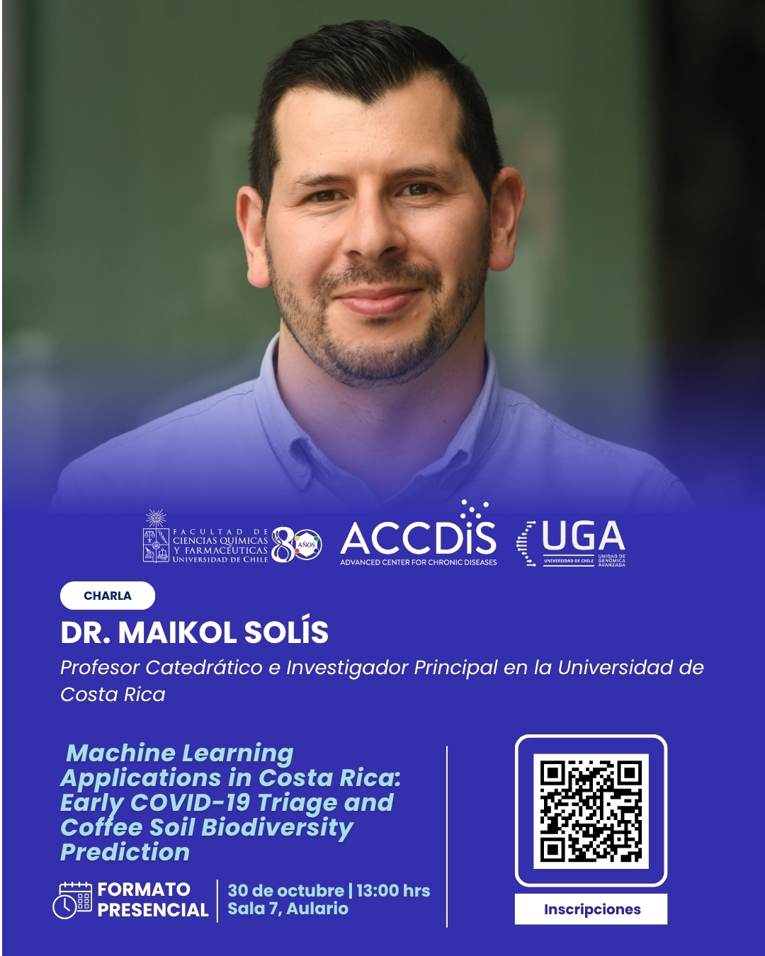 Charla Internacional “Machine Learning Applications in Costa Rica: Early COVID-19 Triage and Coffee Soil Biodiversity…
