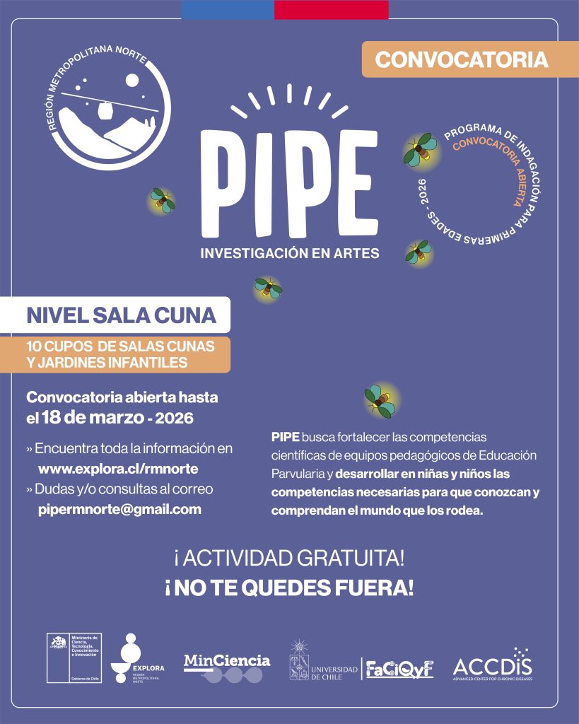 ¡YA PUEDES POSTULAR AL PROGRAMA DE INDAGACIÓN PARA PRIMERAS EDADES (PIPE) 2026 – INVESTIGACIÓN EN ARTES!…