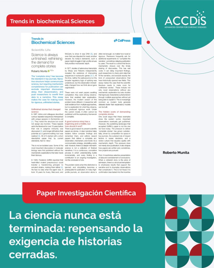 La ciencia nunca esta terminada: repensando la exigencia de historias cerradas. - Investigadores
