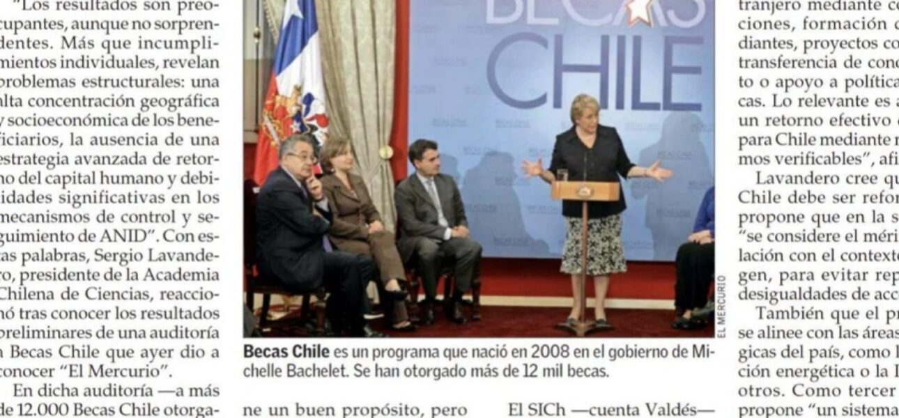 Becas Chile tiene un buen propósito, pero fallas de diseño - Ciencia en Chile
