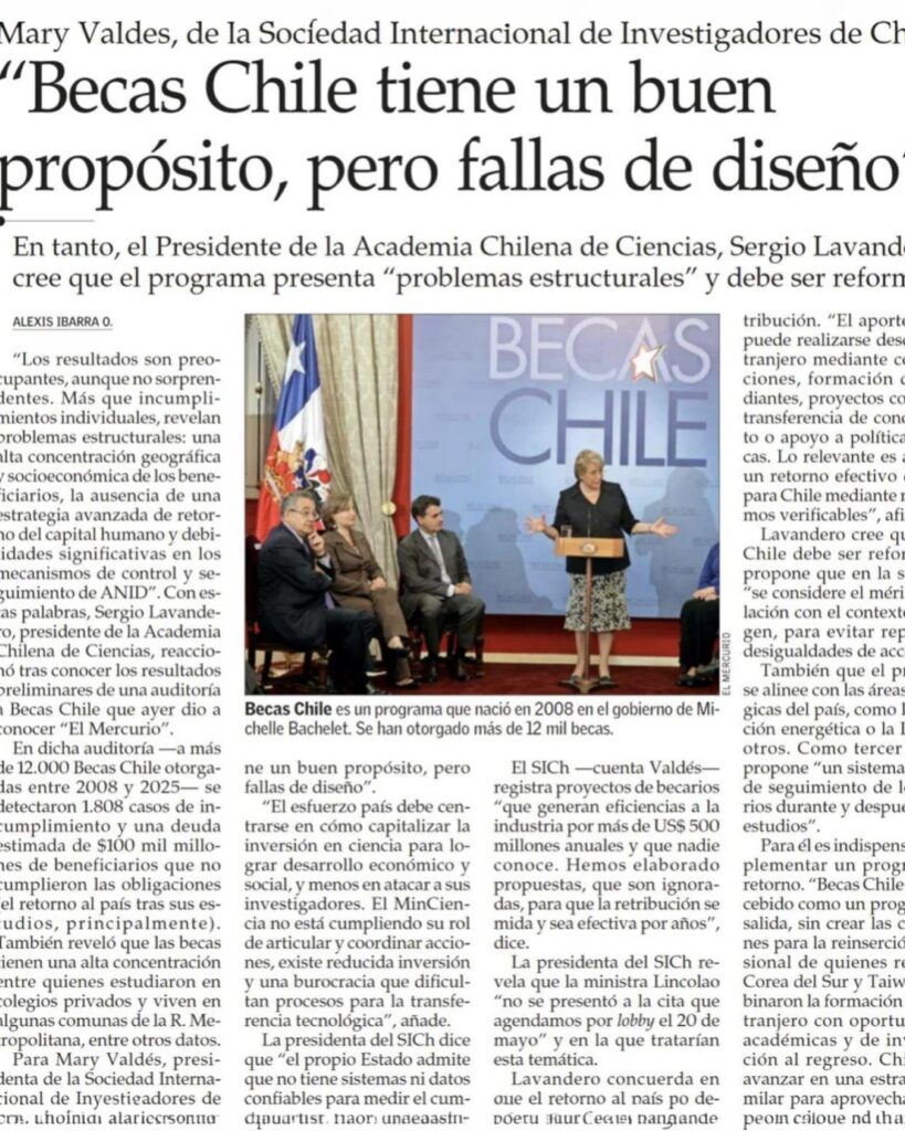 Becas Chile tiene un buen propósito, pero fallas de diseño - Ciencia en Chile